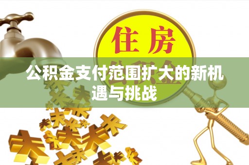 线上公积金支付范围扩大的新机遇与挑战