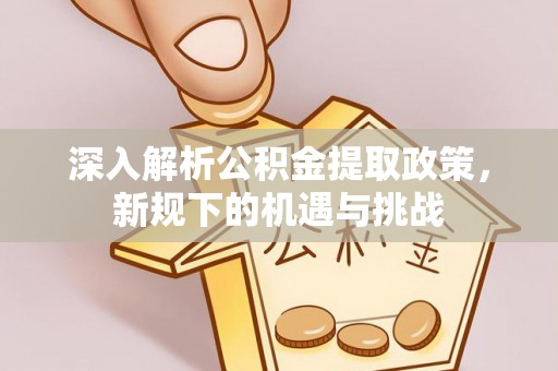线上深入解析公积金提取政策，新规下的机遇与挑战